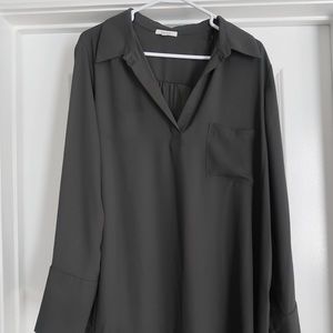 PLEIONE Olive Blouse W Sz 10